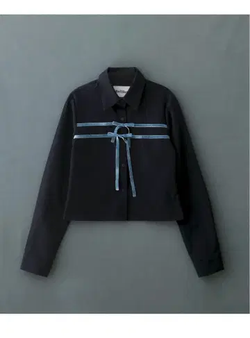 BADBLUE 긴팔 셔츠 T셔츠 리본 한국 스타일