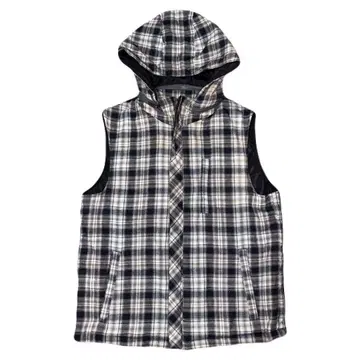 Calvin Klein 퀼팅 베스트 아우터 체크 구제 의류