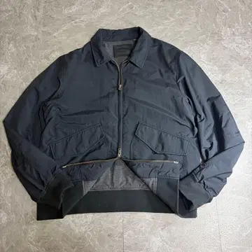 UNIQLO 유니클로 더블 지퍼 나일론 자켓 블랙