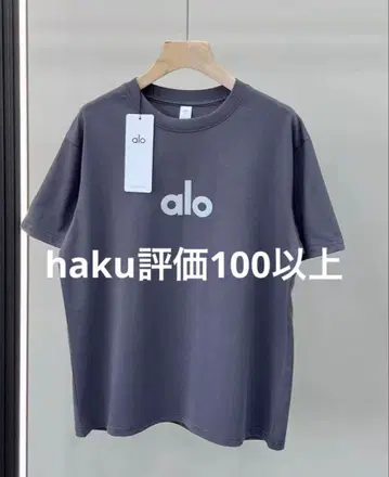 alo yoga 그레이 로고T셔츠 M