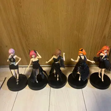 [개봉 완료] 5등분의 신부 5체 세트 블랙 드레스 피규어
