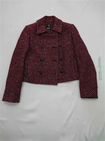 그리드 인터내셔널 트위드 자켓 S 사이즈 레드