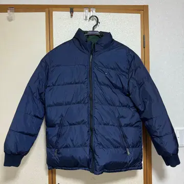 [ TOMMY HILFIGER ] 네이비 그린 다운 자켓 XL 사이즈