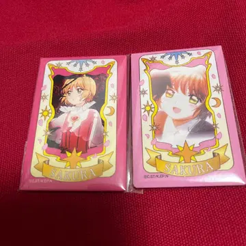 카드캡터 사쿠라 스퀘어 캔뱃지 벚꽃