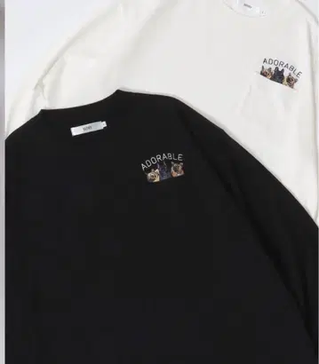 SITRY EmbroideryPocket T셔츠 별주 오버 사이즈