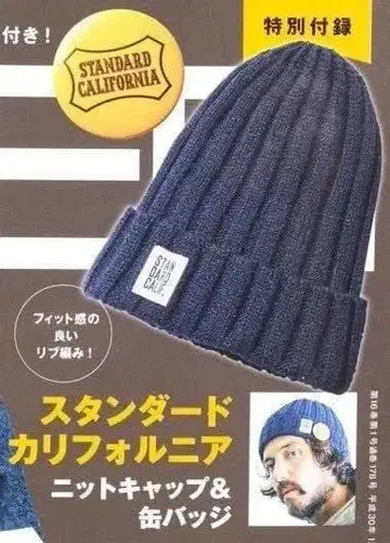 STANDARD DARD CALIF.RNIA 니트 모자 캔 배지 없음