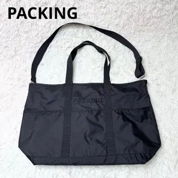 [ 미사용급 ] PACKING 포장 유틸리티 토트 백 블랙