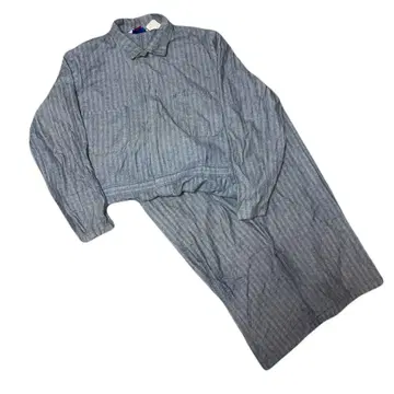 Walls USA 특대형 스트라이프 츠나기 점프수트 구제 의류