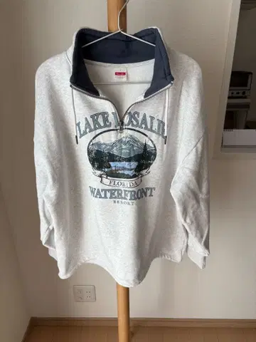 니코앤드 - 그레이 하프 지퍼 트레이닝복