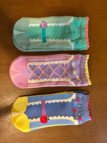 디즈니 리조트 여성용 프린세스 삭스 3켤레 세트