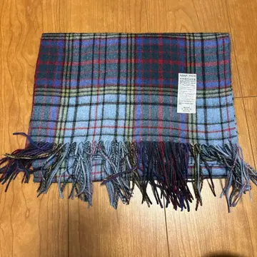 [ 새상품 ] 알바스 캐시미어 100% 체크 무늬 스톨