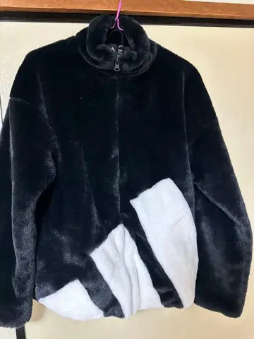 adidas 플리스 자켓 A27634 블랙/화이트 US XS