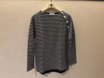 투모로우랜드 Blue Work 네이비 스트라이프 긴팔 티셔츠 남성용