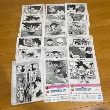 드래곤볼 복권 G상 세미 컴프 코믹스 클리어 파일 세트