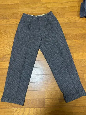 60s 울 보더 슬랙스