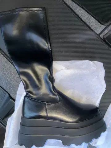 롱 부츠 Shoes in Closet 트리플 밑창 통굽 23.5cm