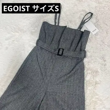EGOIST 그레이 헤링본 살로펫 올인원 벨트 포함