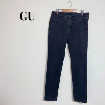 [ GU ] 스키니 데님 청바지 속기모 가을/겨울 방한 캐주얼 심플