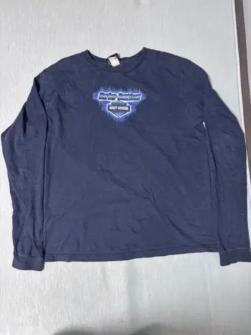 Harley-Davidson 긴팔 티셔츠 XL 네이비