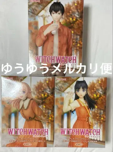 위치 워치 피규어 오토기 모리히토 와카츠키 니코 미야오 네무 3체 세트