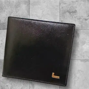 LANFEL 블랙 접이식 가죽 지갑