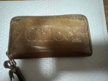 끌로에 브라운 가죽 장지갑