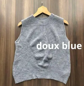 doux blue 두블루 니트 베스트