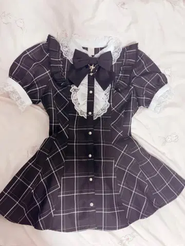 Secret Honey 반팔 액세서리 리본 셋업