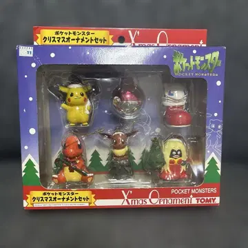레어템 헤이세이 레트로 포켓몬스터 크리스마스 오너먼트 세트 TOMY