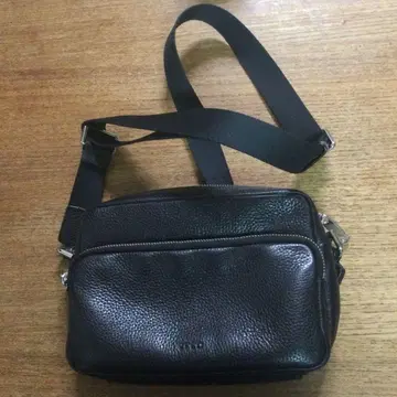 ECCO 가죽 숄더백 camera bag pebbled