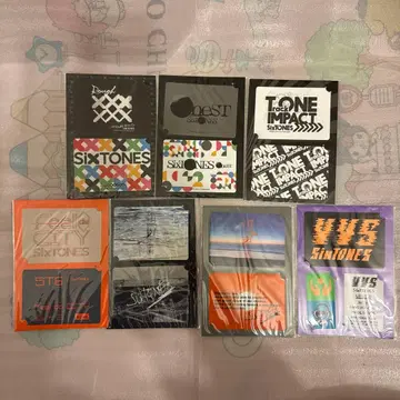SixTONES 투어 스티커 7개 세트