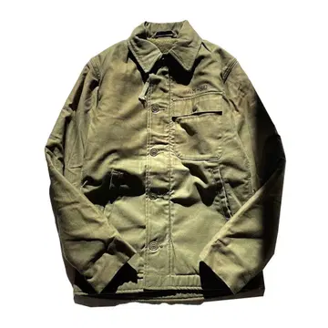 [ 80s ] U.S.NAVY 미군 A-2 밀리터리 덱 자켓 카키