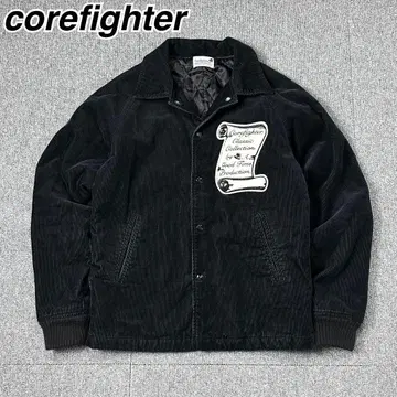 corefighter 코듀로이 자켓 블랙 블루종 코어파이터