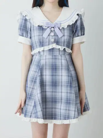 Ank Rouge SetUP풍 세일러 원피스