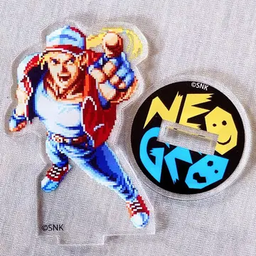 RB  픽셀 아크릴 스탠드 부채 테리 보가드