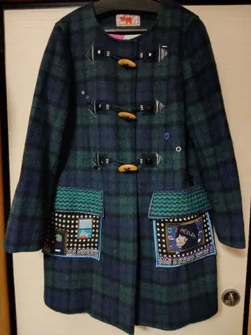 알베로베로 돼지 타탄 체크 더플 코트