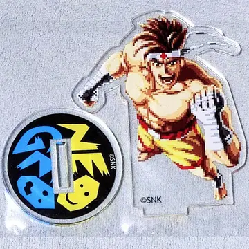 RB 아랑전설 픽셀 부채 아크릴 스탠드 죠 히가시