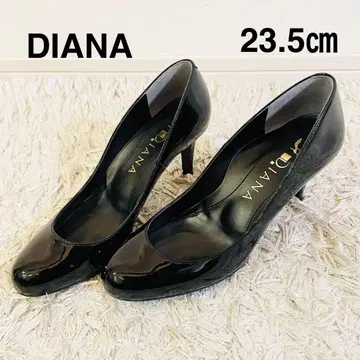 DIANA 다이애나 펌프스 23.5cm 하이힐 에나멜 블랙