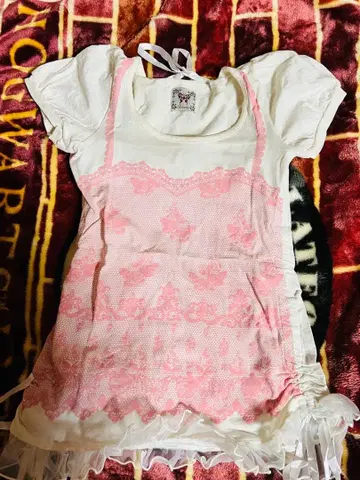 h.NAOTO 프릴 티셔츠