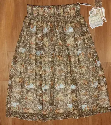 유키에몬 yukiemon 롱 스커트 차피 트리 M 미사용 택 포함