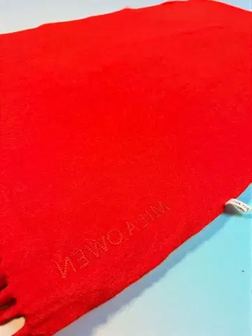 미라 오웬 머플러 빨간색