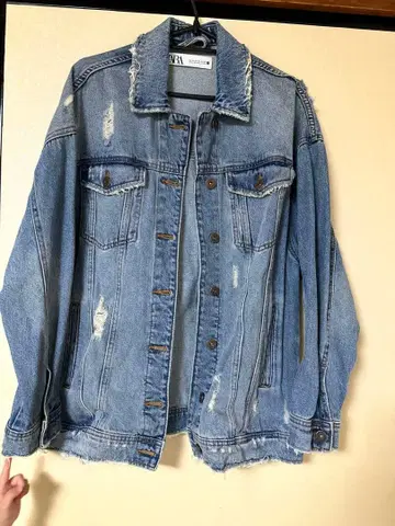 zara 데미지 데님 자켓
