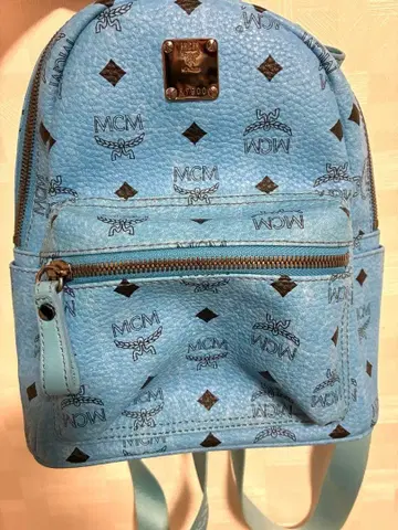 MCM 백팩 블루