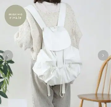 모리노 링크 choco 콜라보 백팩 시마무라 화이트