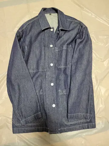 무인양품 나무 열매에서 만든 카포크 혼방 데님 커버올 M MUJI