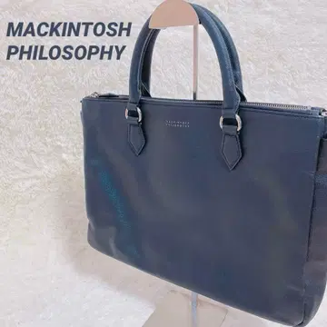 매킨토시 사피아노 가죽 토트백 블랙 비즈니스백
