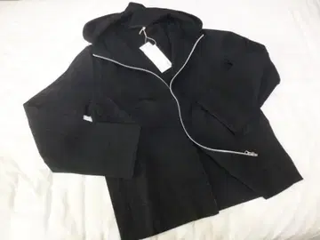 무인양품 (MUJI LABO) 울 100% 풀 집업 후드 블루종