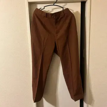 Schott 라이트 브라운 슬랙스 허리밴딩