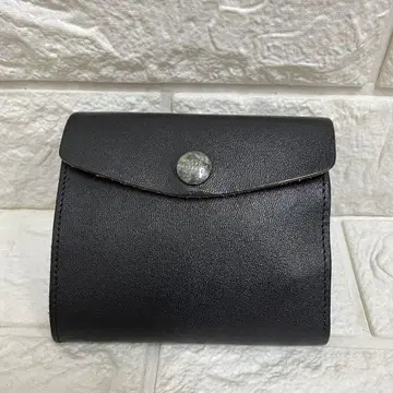 phigvel 숏 트래커 지갑 3단 폴더형 지갑 천연 가죽