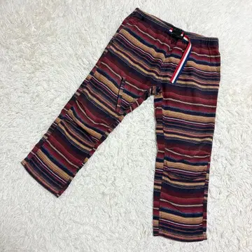 StandardWear 멀티 보더 캐주얼 팬츠 버클 7부 기장